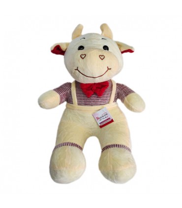 عروسک دخترانه طرح گاو هاگس - 45 سانتی