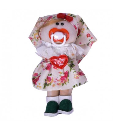 عروسک دخترانه  دختر روسی - 23 سانتی