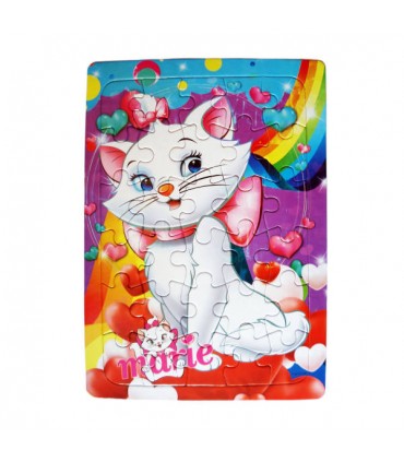 پازل 30 تکه  دخترانه و پسرانه مدل گربه های اشرافی