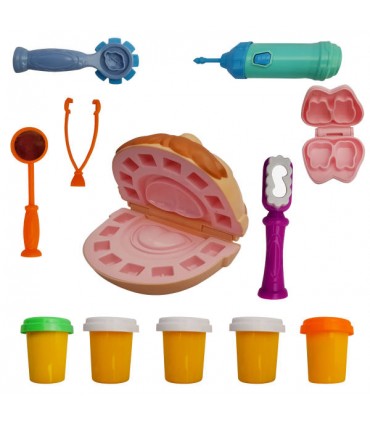 خمیر بازی دخترانه وپسرانه طرح دندانپزشکی - 12 عددی