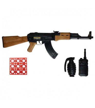 ست اسباب بازی  پسرانه تفنگ طرح کلاشینکف AK-47
