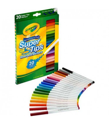 ماژیک های 20 عددی قابل شستشوی کرایولا