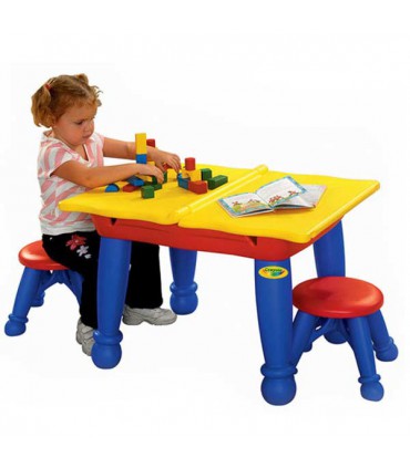 میز نقاشی کودک دونفره مدل 5018