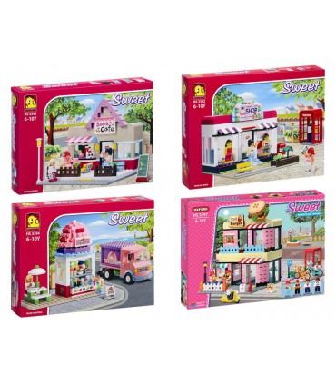 مجموعه شهر آکسفورد (بستنی فروش + کافه شهر + فروشگاه لباس + خانه برگر)