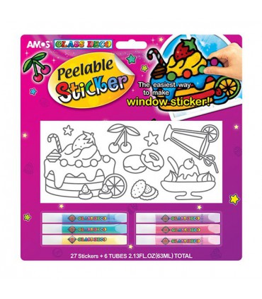 شیشه رنگی استیکری