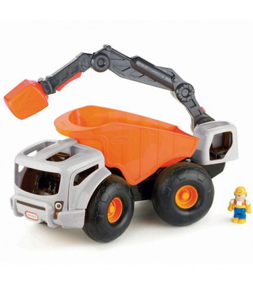 کامیون و بیل نارنجی