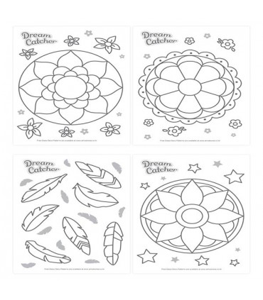 شیشه رنگی Dream Catcher