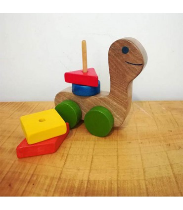 لاک پشت اشکال چوبی