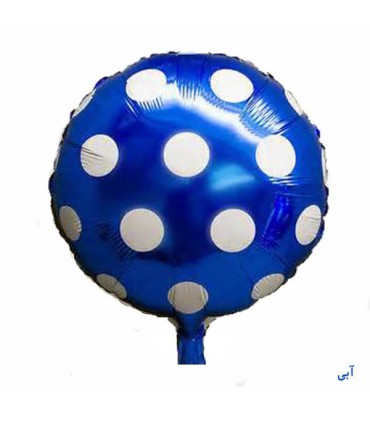 بادکنک فویلی خال دار سرخابی (گرد)