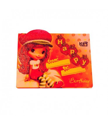 کارت دعوت دختر توت فرنگی