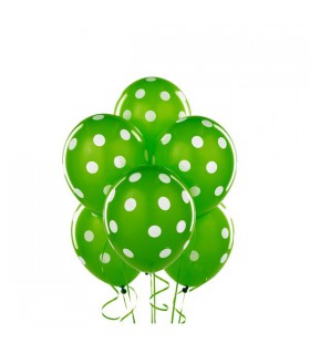 بادکنک 5 عددی سبز طرح خالدار