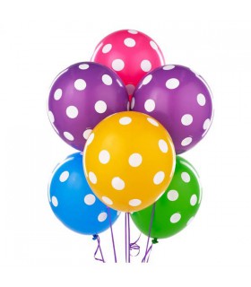 بادکنک 6 عددی مکزیکی طرح خال دار