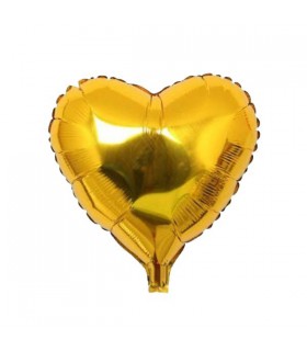 بادکنک فویلی قلبی طلایی
