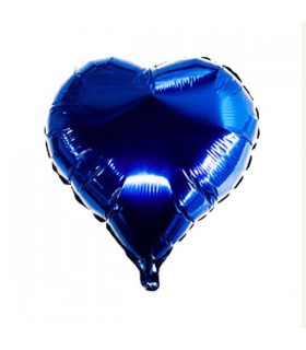 بادکنک فویلی قلبی آبی