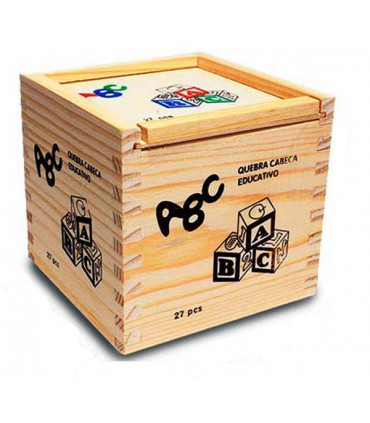 مکعب چوبی آموزش اعداد و حروف انگلیسی (کوچک)