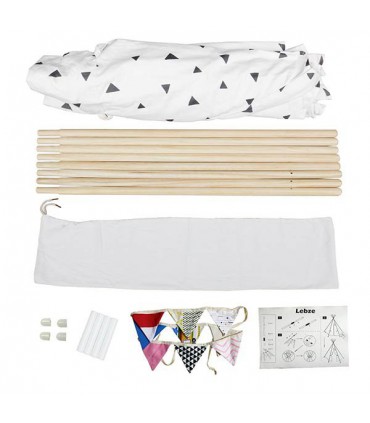 چادر بازی سرخپوستی (طرح مثلث)