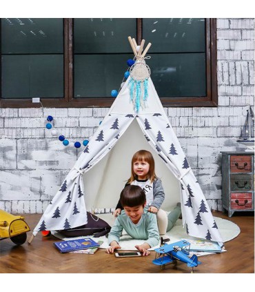 چادر بازی سرخپوستی (طرح درخت کاج)