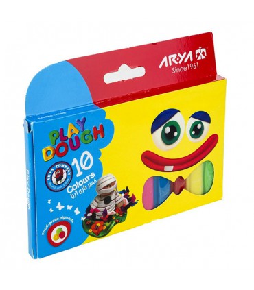 خمیر بازی 10 رنگ مقوایی