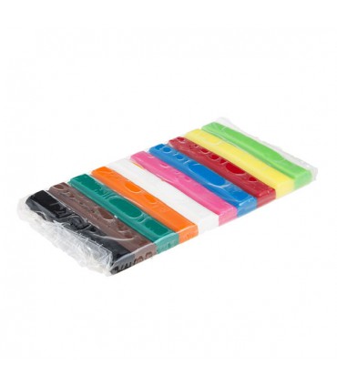 خمیر بازی 10 رنگ مقوایی