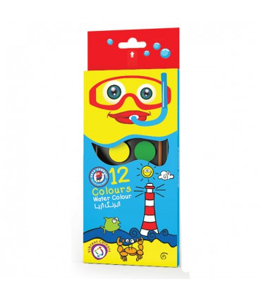 آبرنگ 12 رنگ رنگین کمان