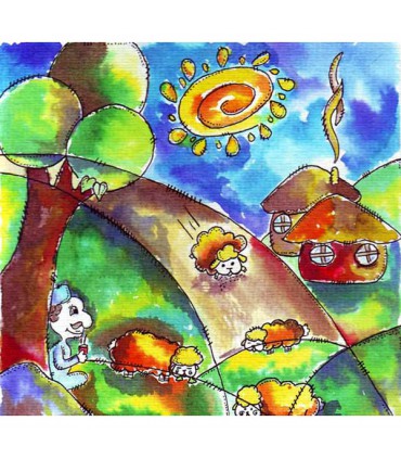 آبرنگ 12 رنگ رنگین کمان