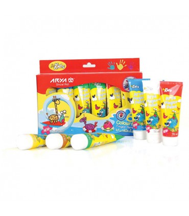 رنگ انگشتی 6 رنگ تیوپی