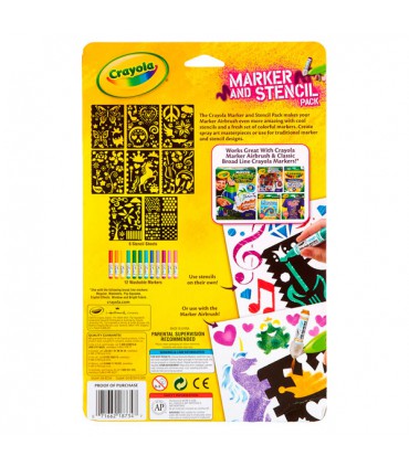 ماژیک نقاشی و شابلون