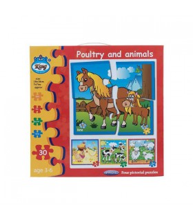 پازل 30 تکه Poultry and Animals