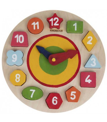 پازل چوبی ساعت رنگین کمان