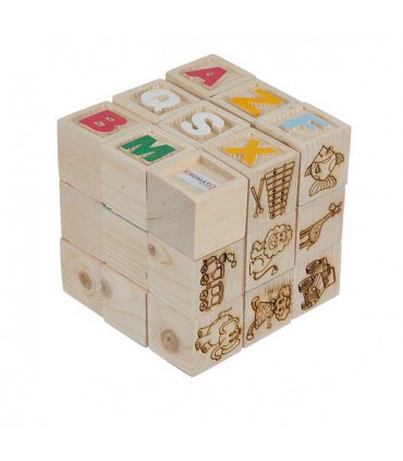 مکعب های چوبی انگلیسی و حیوانات