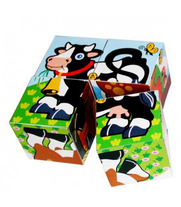 پازل مکعبی 4 تکه