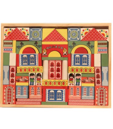 بلوک های خانه های چوبی