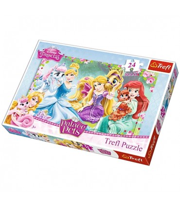 پازل 24 تکه ترفل پرنسس های دیزنی در باغ