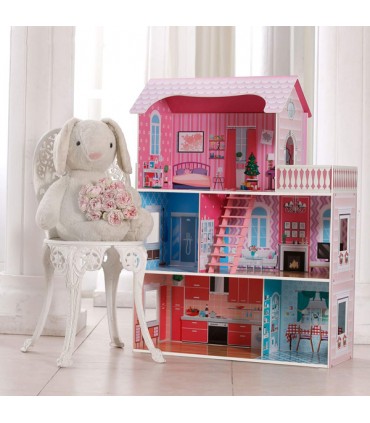 خرید خانه عروسکی سه طبقه با تراس
