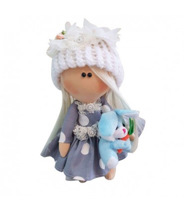 خرید عروسک روسی طرح برفی 20 سانتی متری