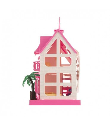 خرید خانه ی عروسکی ویلایی دو طبقه همراه با وسایل خانه