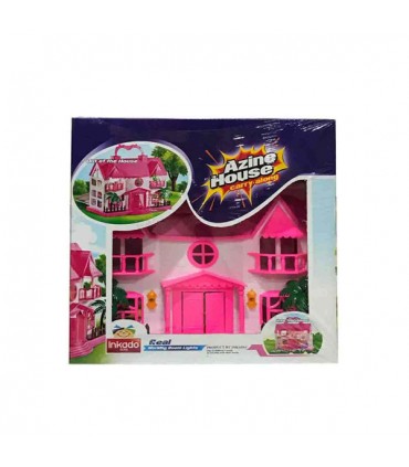 خرید خانه ی عروسکی ویلایی دو طبقه همراه با وسایل خانه