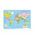 خرید پازل کودک 77 تکه مدل نقشه جهان