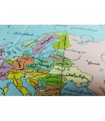 خرید پازل کودک 77 تکه مدل نقشه جهان