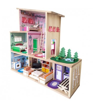 خانه عروسک چوبی