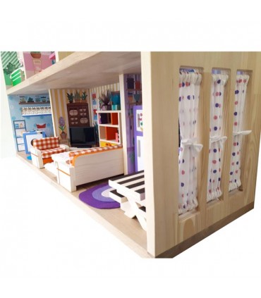 خانه عروسک چوبی خاله بازی