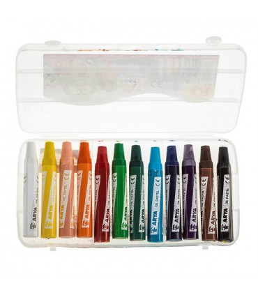 پاستل نقاشی 12 رنگ طلقی