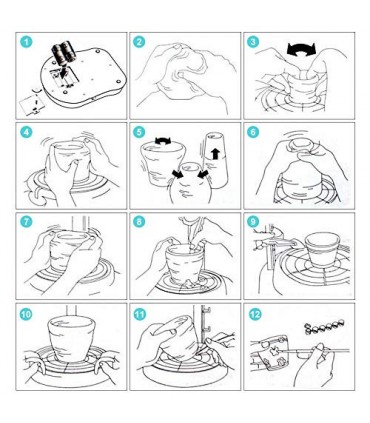 چرخ سفالگری کودکان