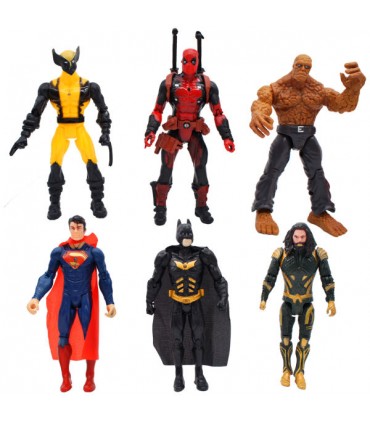 اکشن فیگور پسرانه  ابر قهرمانان - مجموعه 6 عددی