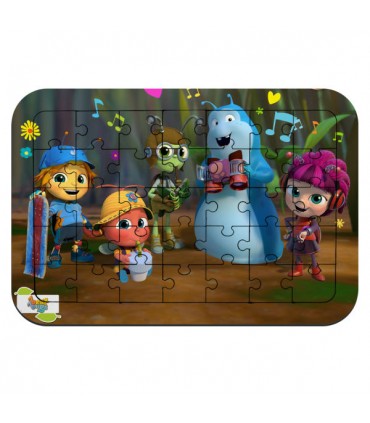 پازل 35 تکه دخترانه و پسرانه - طرح فسقلیهای باغچه