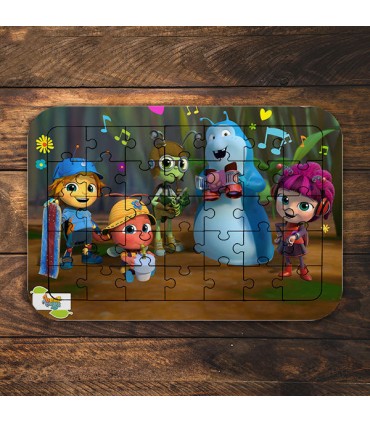 پازل 35 تکه - طرح فسقلیهای باغچه