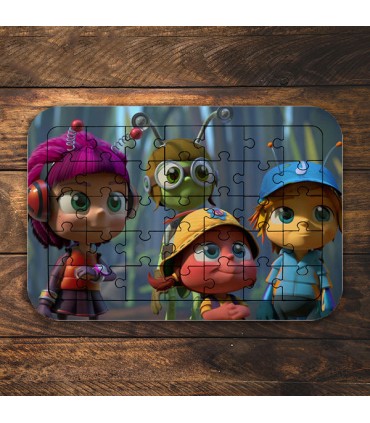 پازل 35 تکه - طرح فسقلیهای باغچه