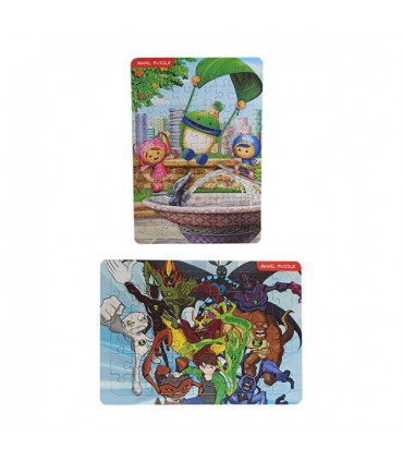 پازل 54 تکه دخترانه و پسرانه  - انجل مجموعه ۲ عددی