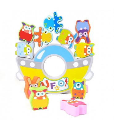 بازی فکری دخترانه و پسرانه وودن تویز طرح ماه