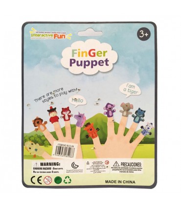 عروسک انگشتی دخترانه و پسرانه  - مدل حیوانات اهلی 5 عددی